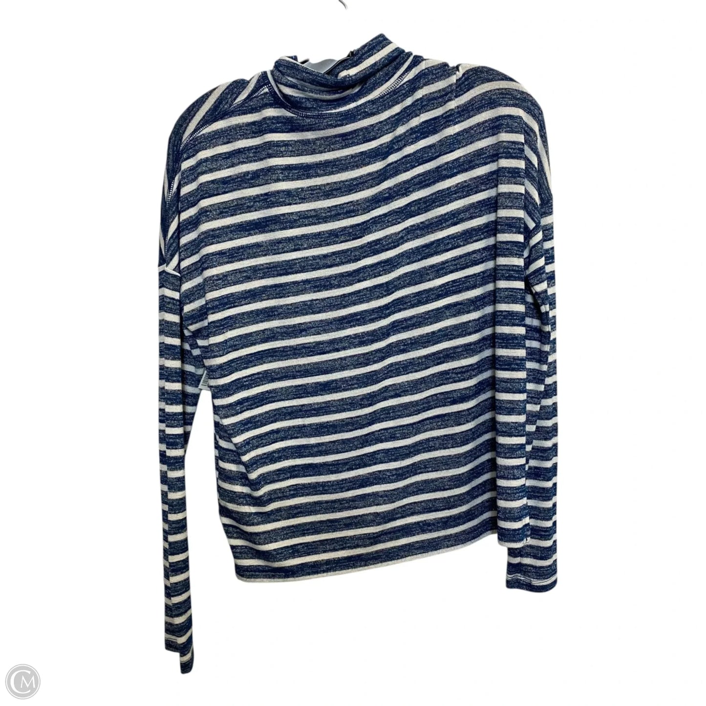 Top Long Sleeve By Banana Republic In Blue, Size: S