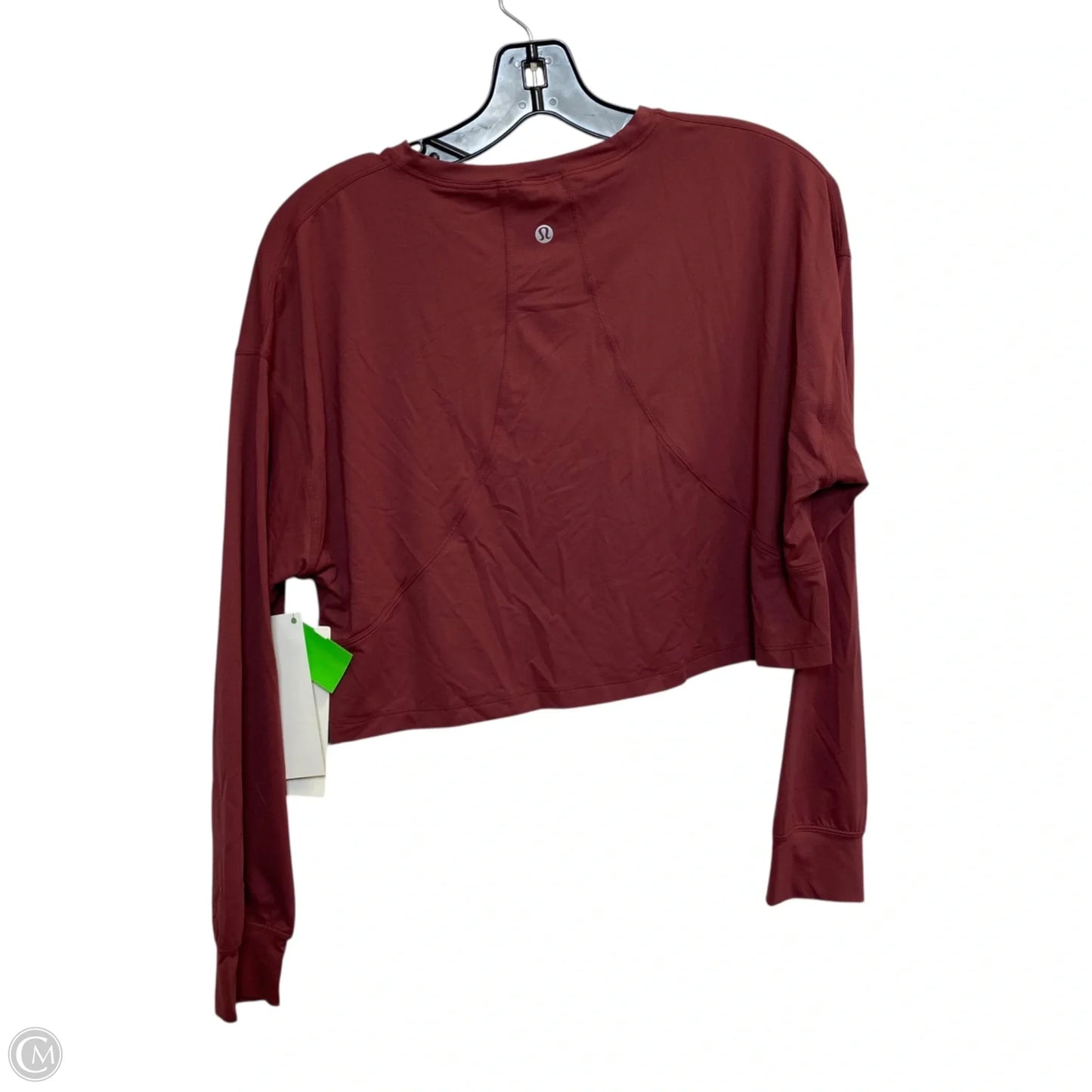 Athletic Top Long Sleeve Crewneck By Lululemon In Red, Size: S