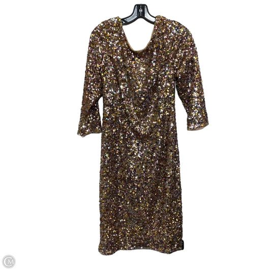 Dress Party Midi By Adrianna Papell In Pink, Size: L