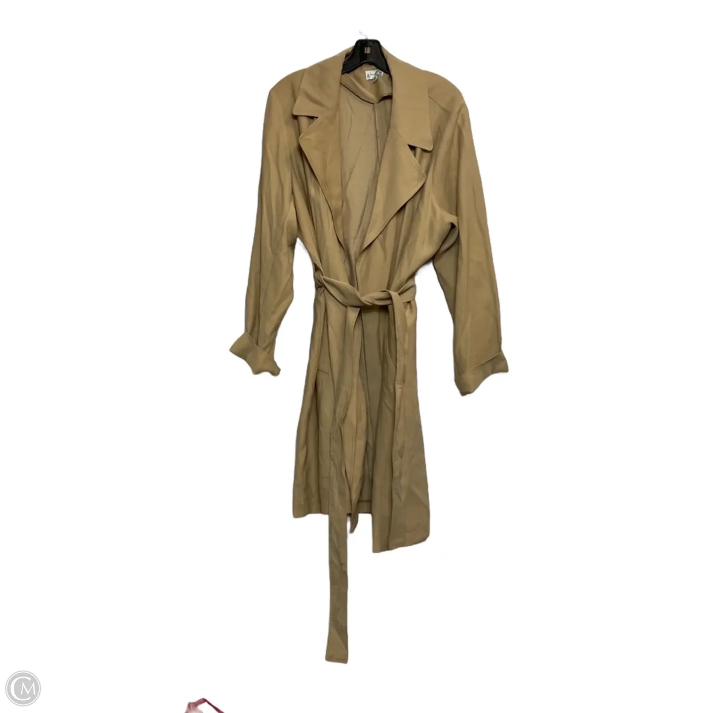 Coat Trench Coat By Wonderly In Tan, Size: Xxl