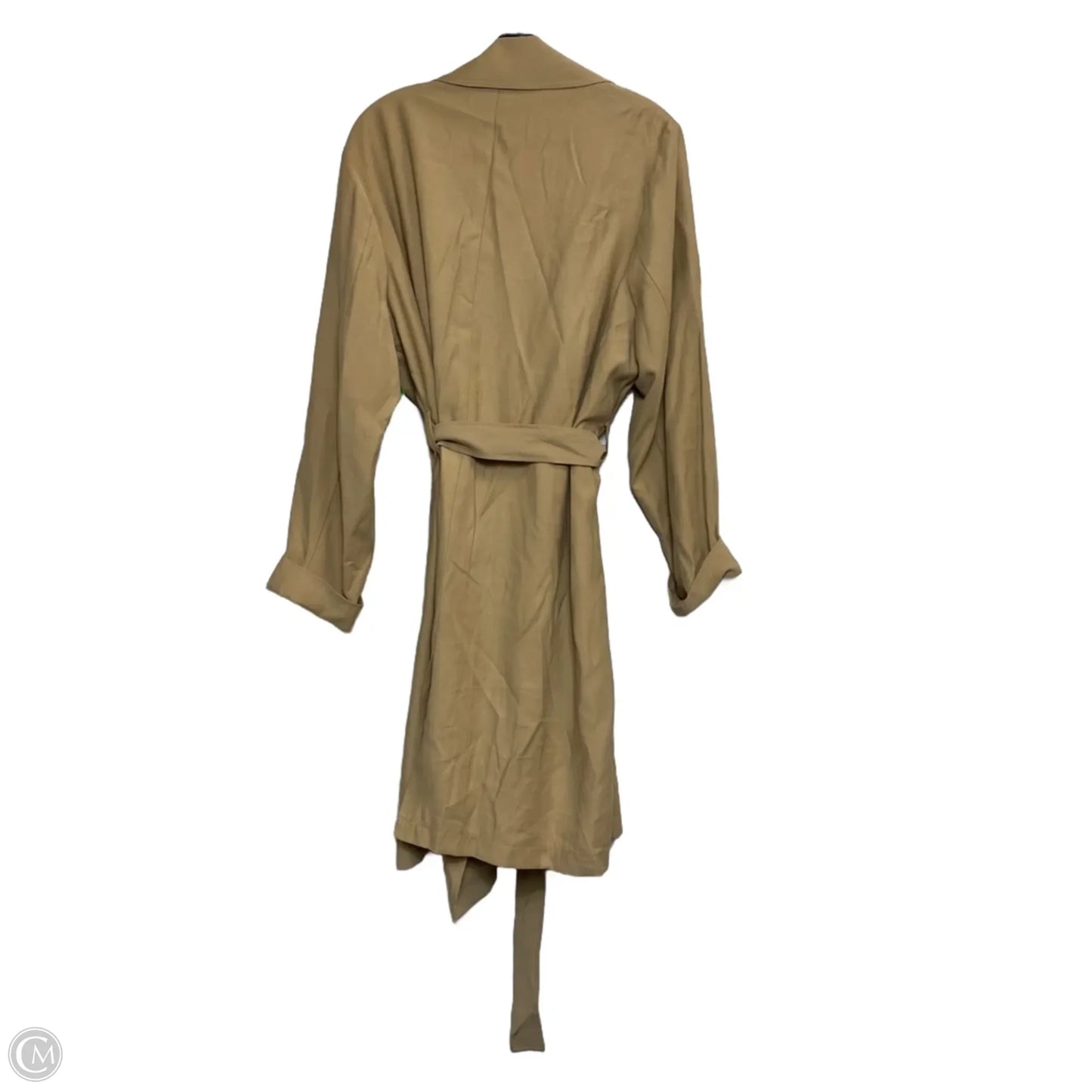 Coat Trench Coat By Wonderly In Tan, Size: Xxl