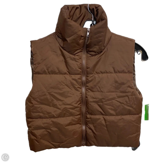 Vest Puffer & Quilted By Shein In Brown, Size: Xs