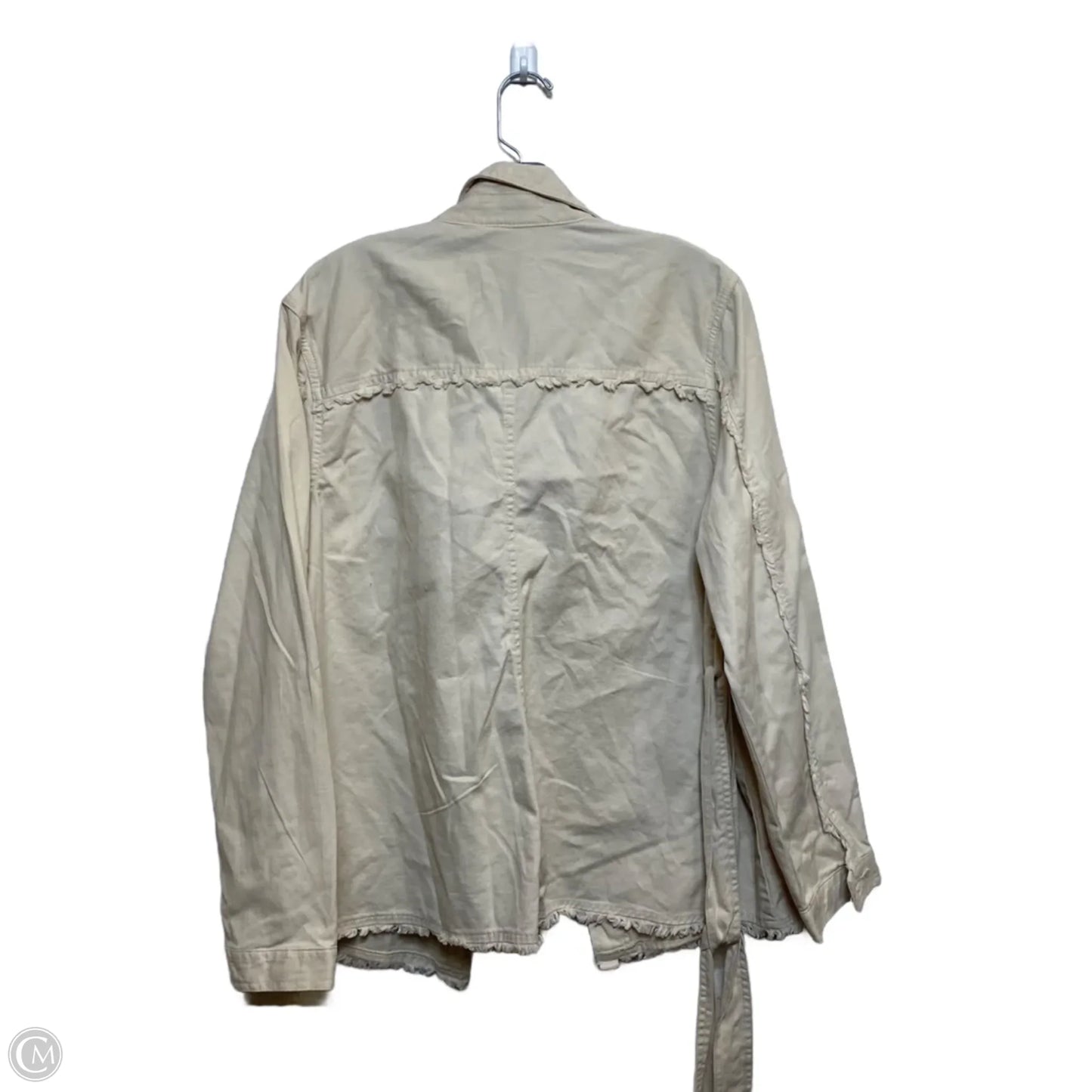 Jacket Other By Cato In Cream, Size: Xl
