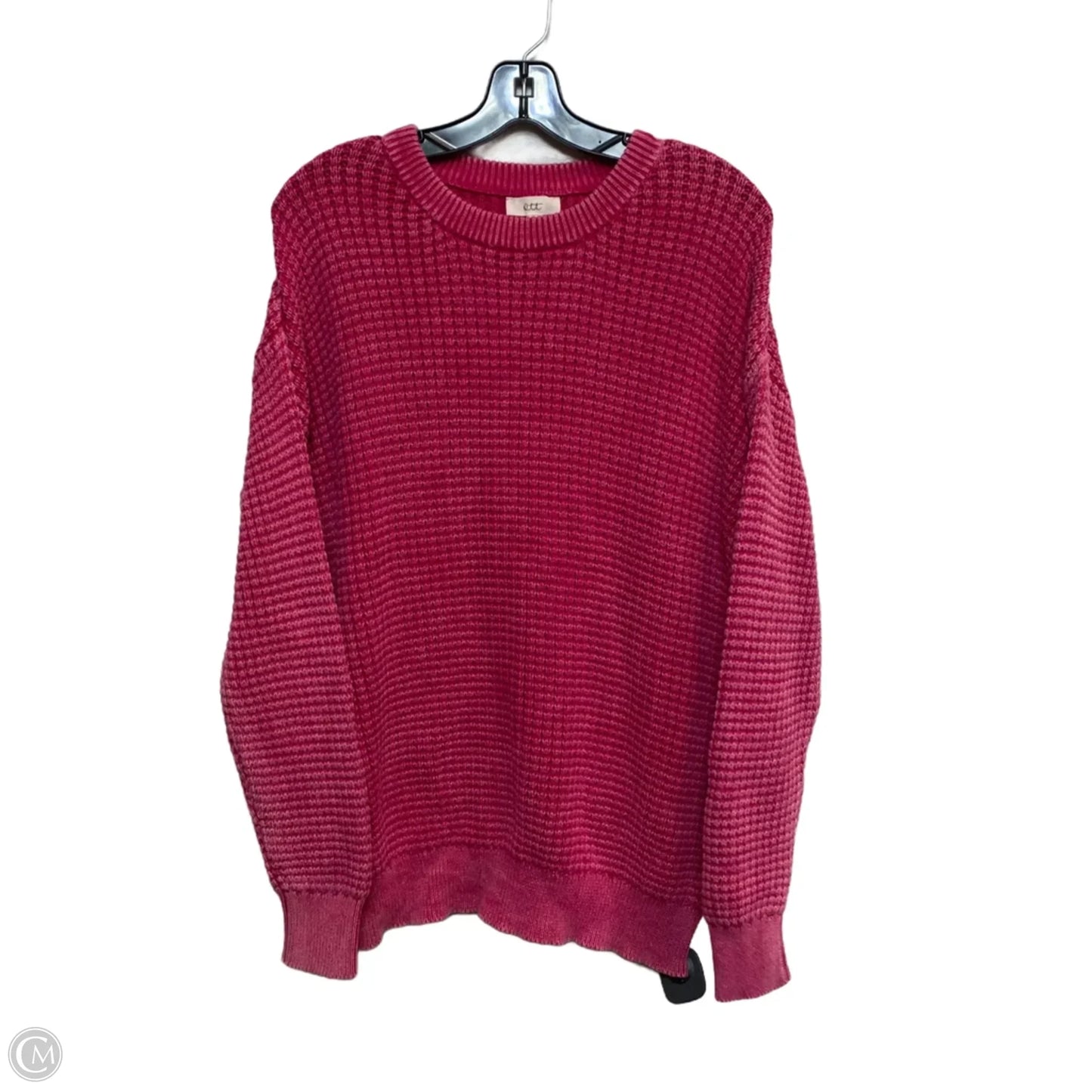 Sweater By Ott In Pink, Size: L