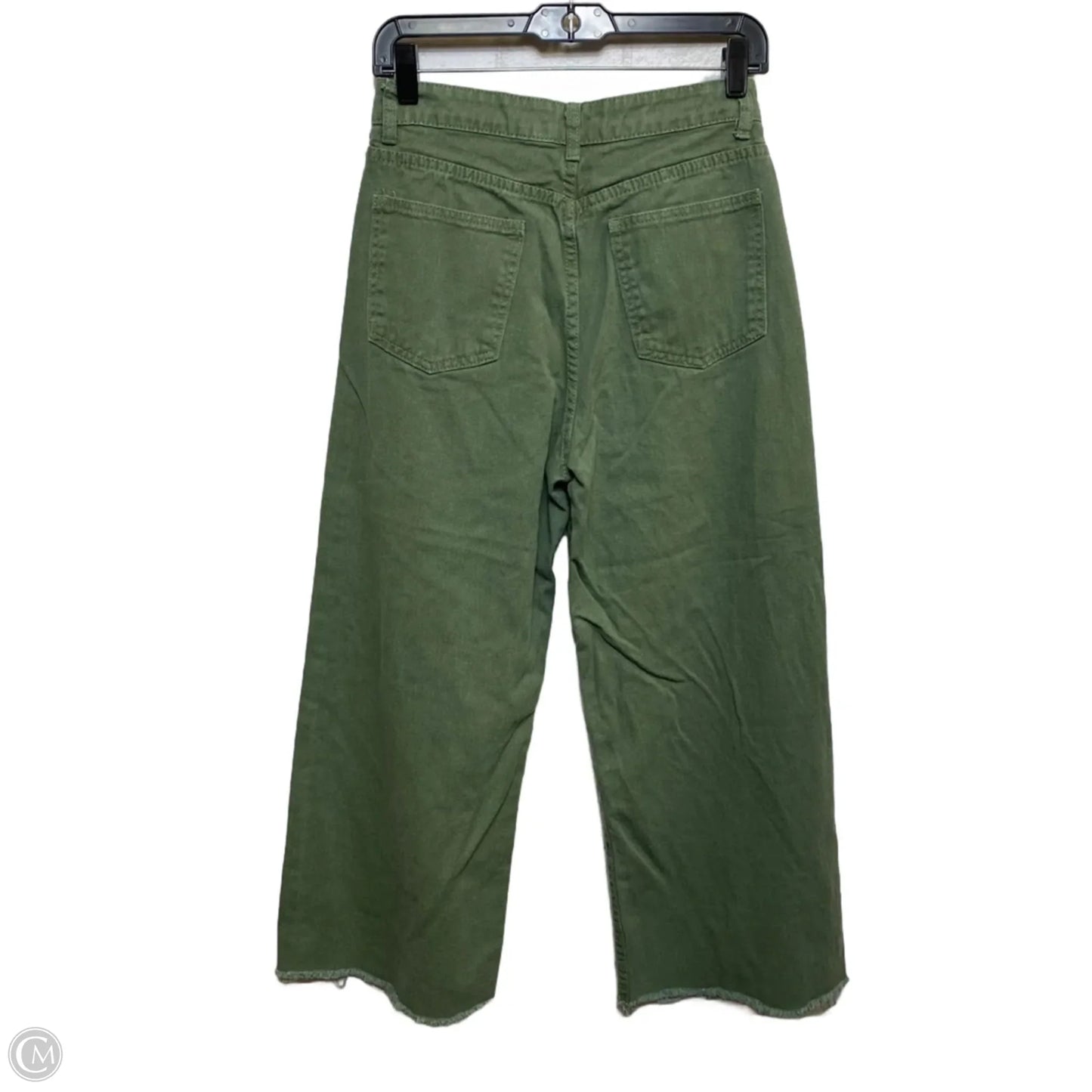 Jeans Wide Leg By Shein In Green, Size: 4