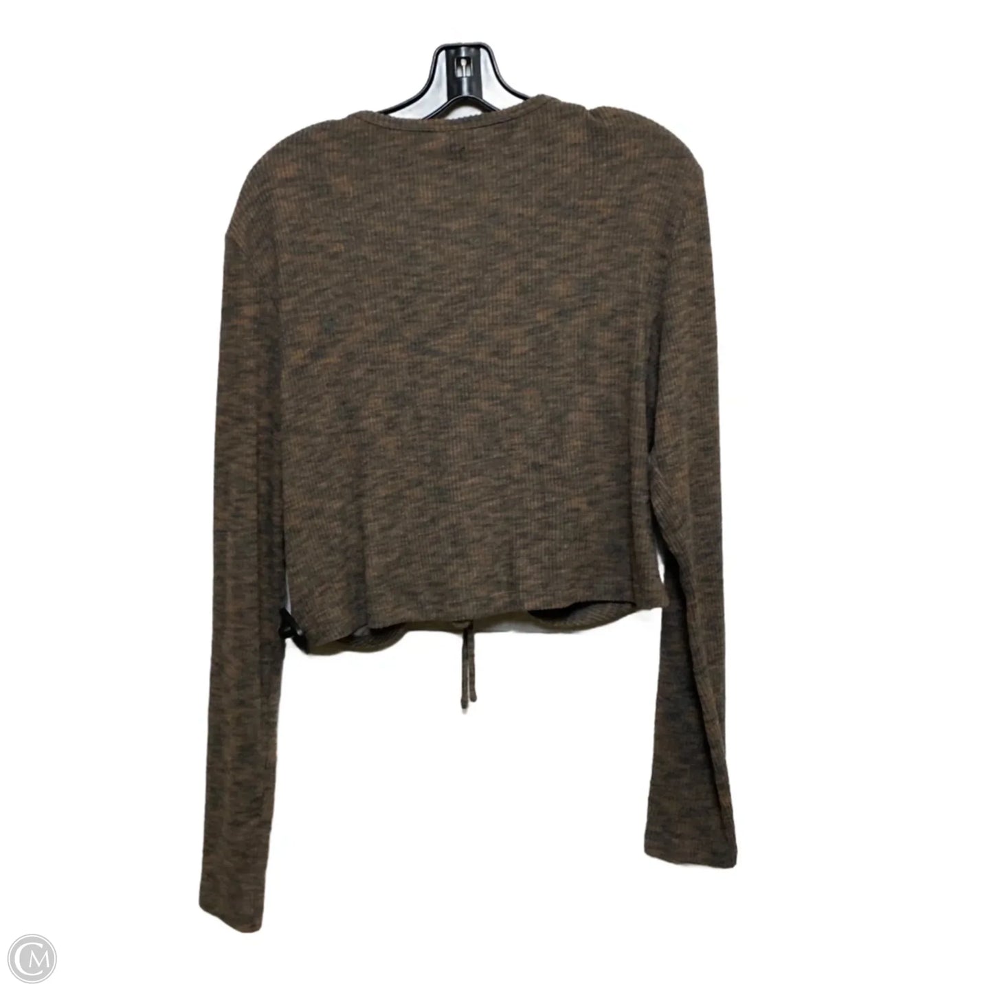 Top Long Sleeve By Wild Fable In Grey, Size: Xxl