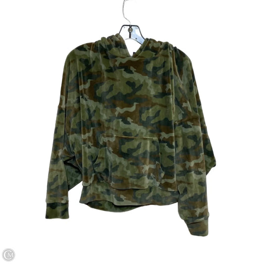 Top Long Sleeve By American Eagle In Camouflage Print, Size: M