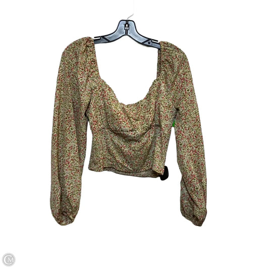 Top Long Sleeve By Lush In Green, Size: L