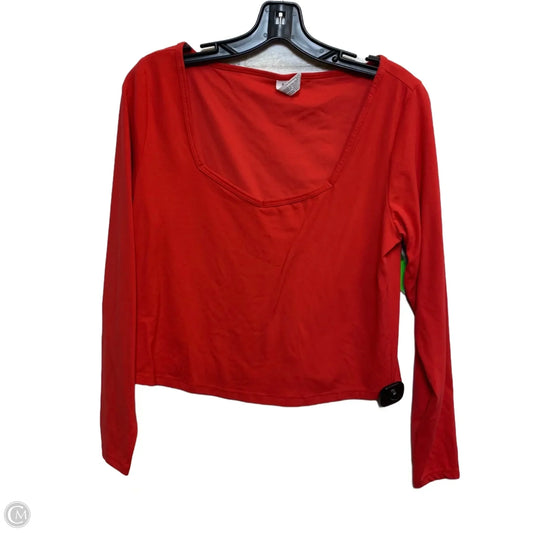 Top Long Sleeve By All In Motion In Red, Size: Xl