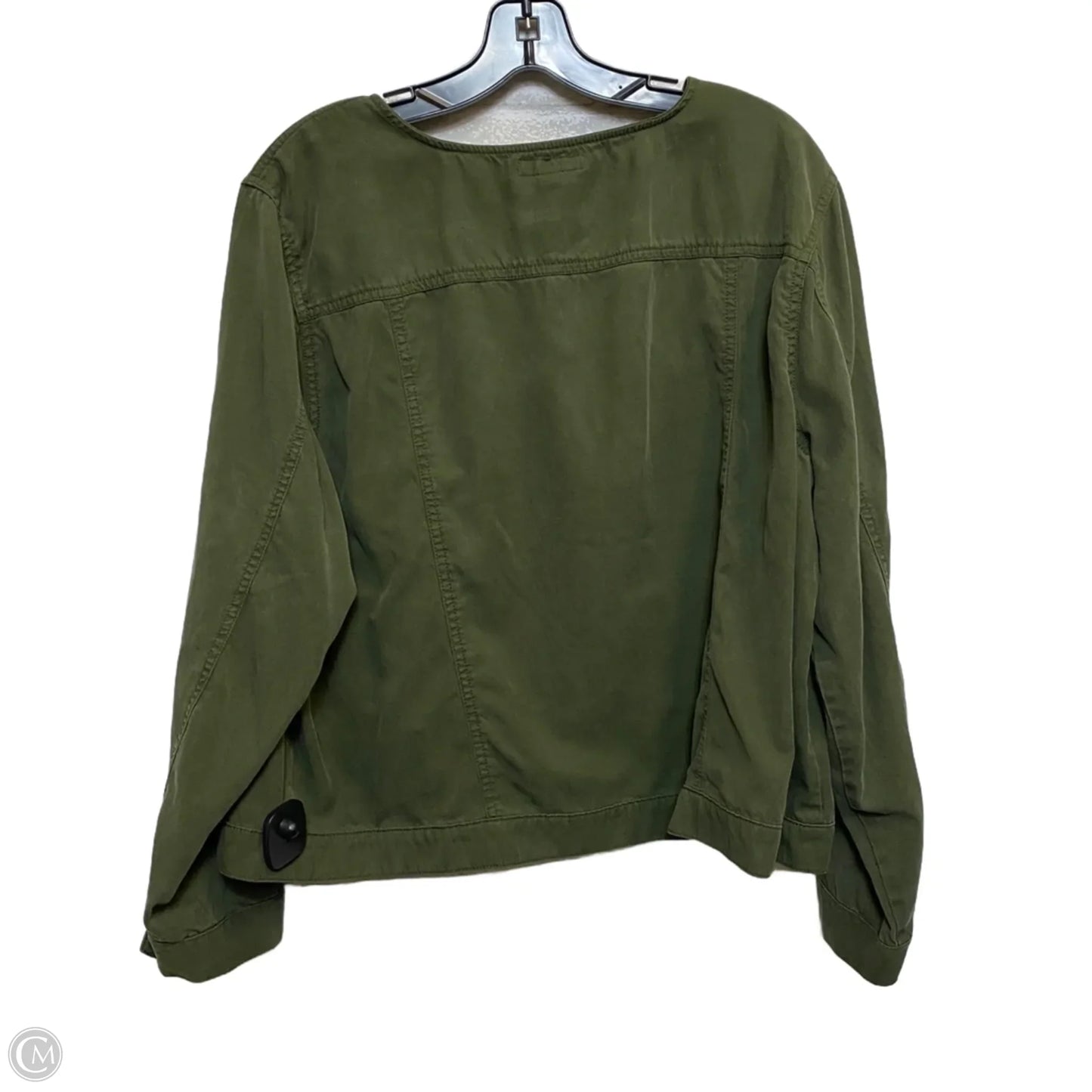 Jacket Shirt By Chaps In Green, Size: 2x