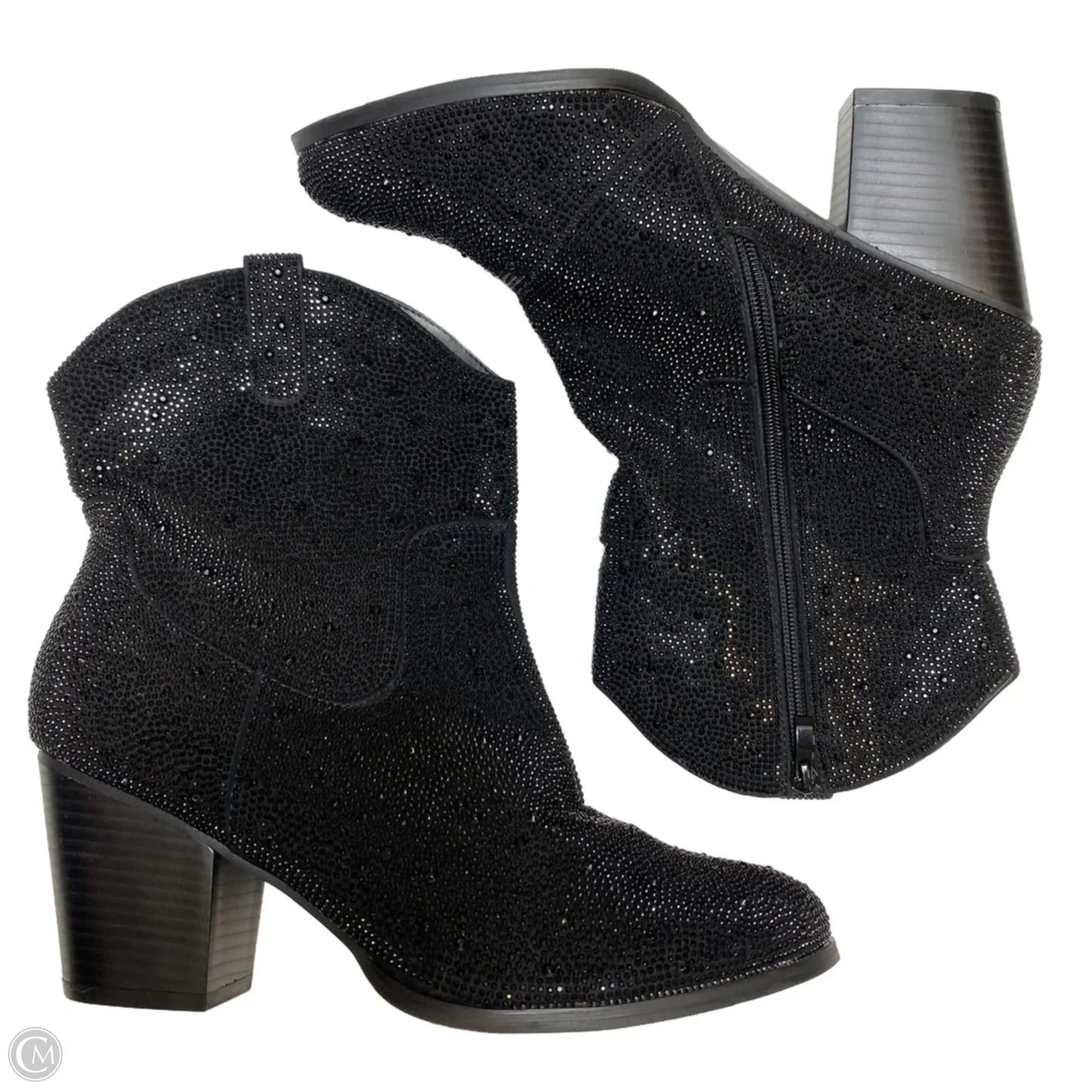 Boots Ankle Heels By Torrid In Black, Size: 12