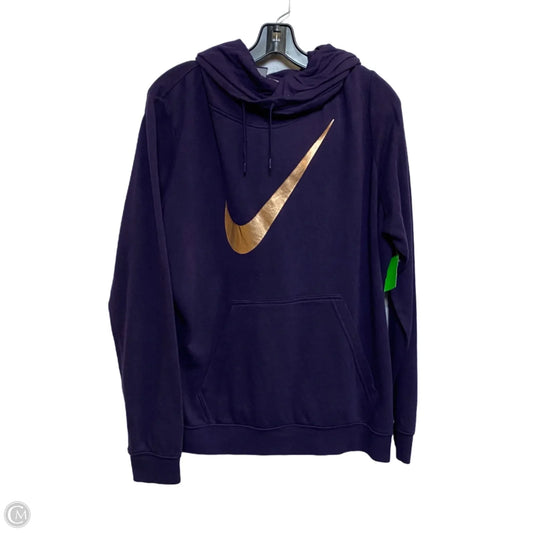 Sweatshirt Hoodie By Nike In Purple, Size: Xl