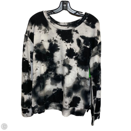 Top Long Sleeve By Social Standard By Sanctuary In Black & White, Size: S