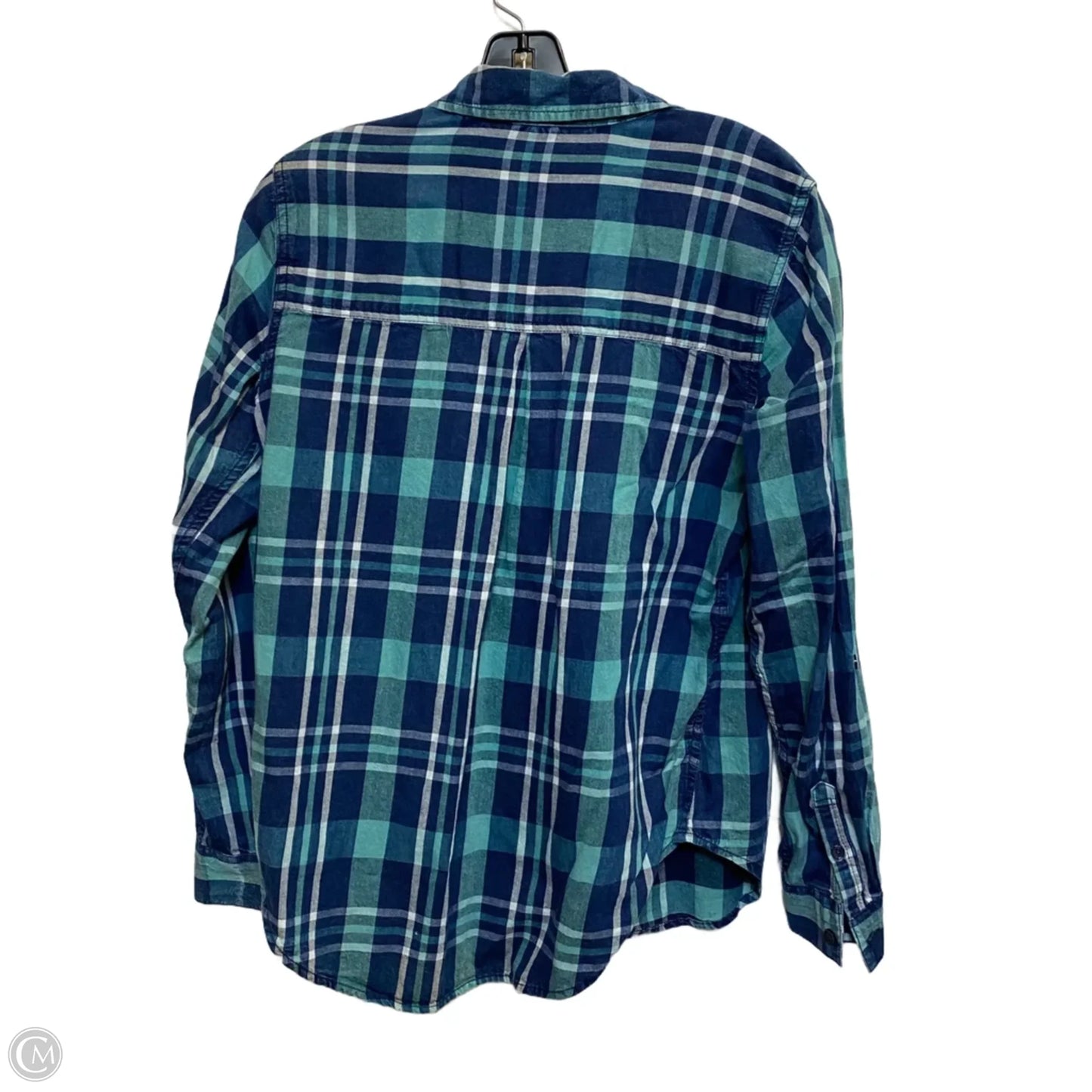 Top Long Sleeve By Time And Tru In Blue, Size: S