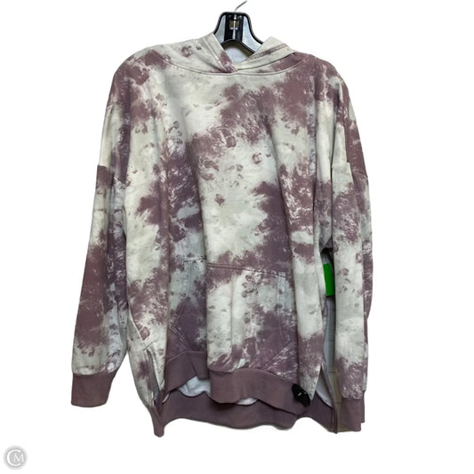 Sweatshirt Hoodie By Just Be In White, Size: L