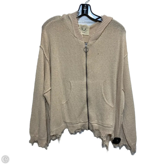 Jacket Shirt By Fantastic Fawn In Cream, Size: S