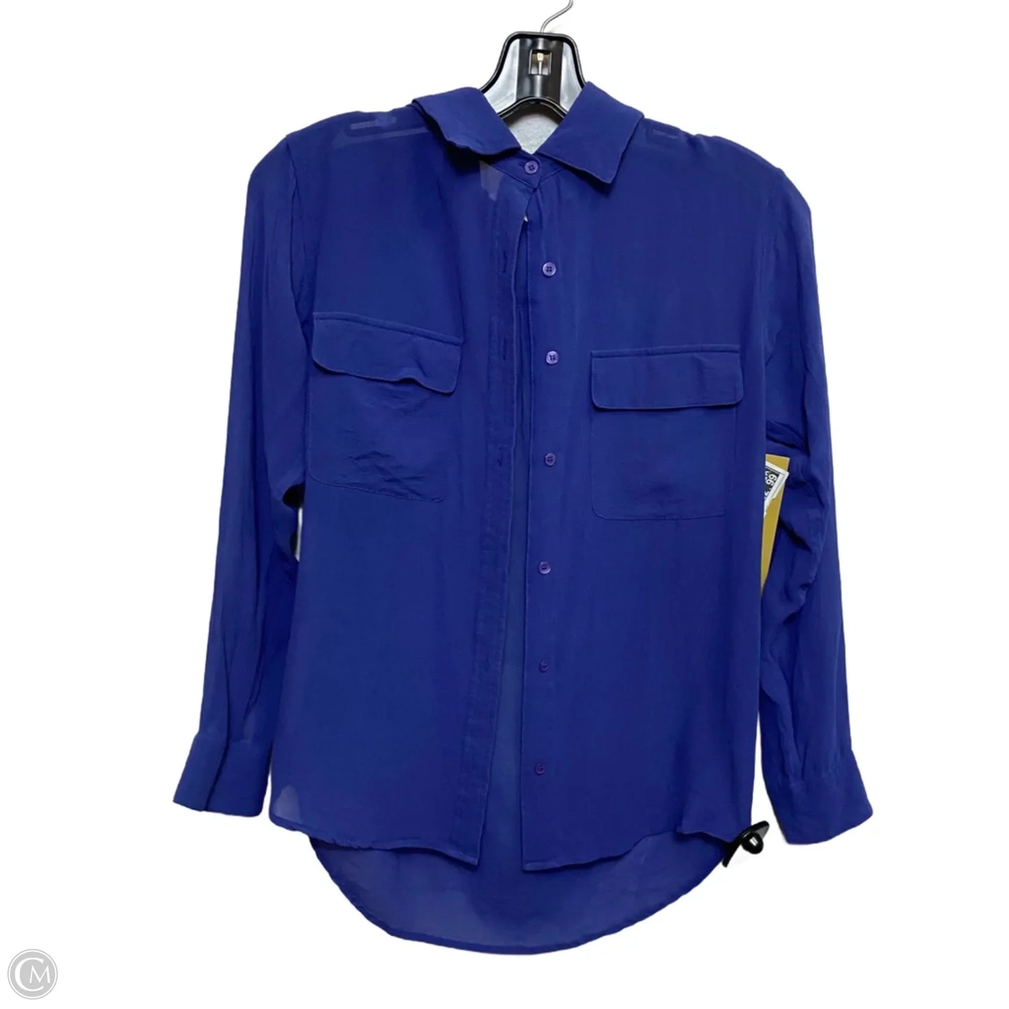 Blouse Designer By Ag Jeans In Blue, Size: Xs