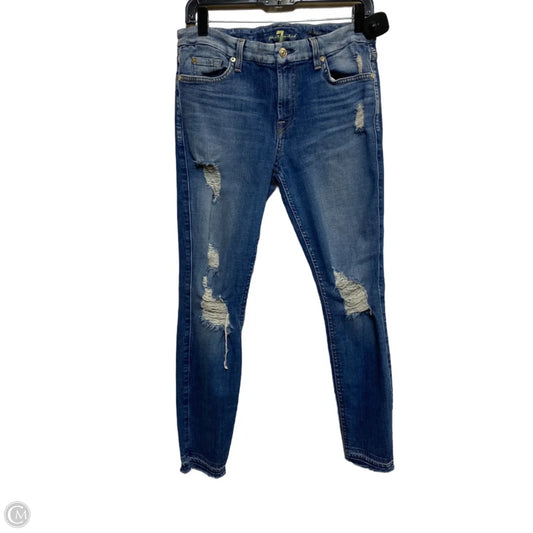 Jeans Designer By 7 For All Mankind In Blue, Size: 10