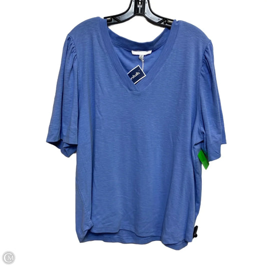 Top Short Sleeve By Jane And Delancey In Blue, Size: 3x