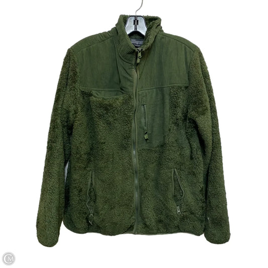 Jacket Faux Fur & Sherpa By 33 Degrees In Green, Size: L
