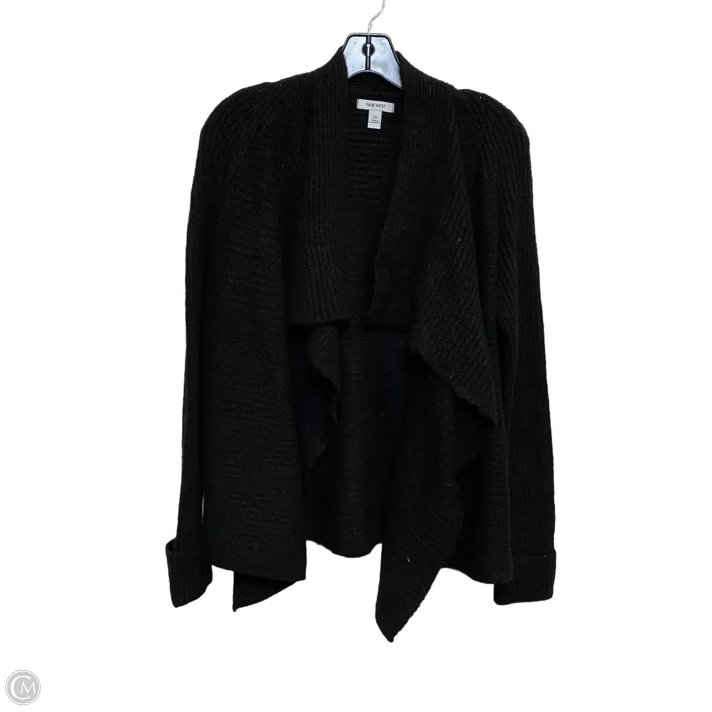 Sweater Cardigan By Nine West In Black, Size: Xs