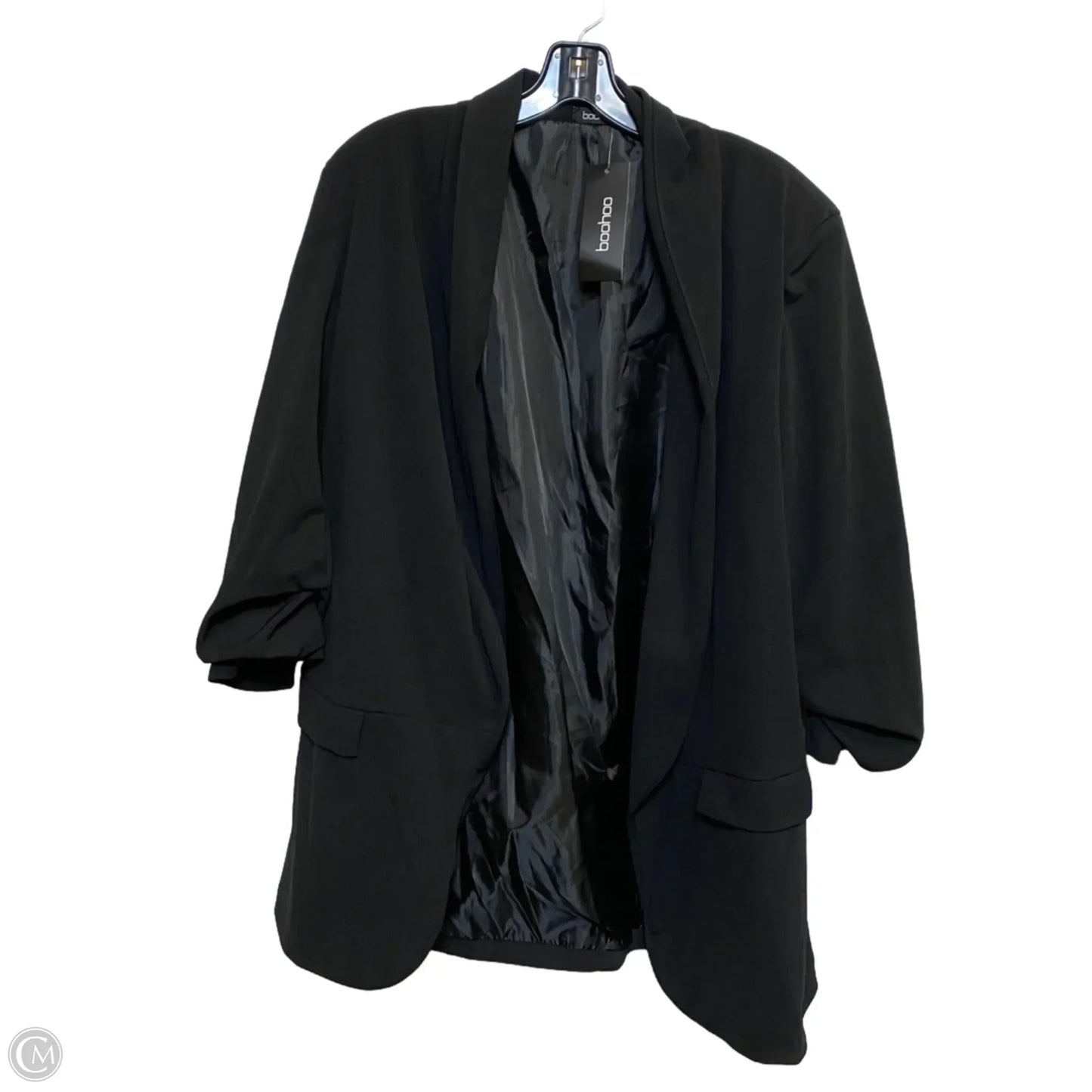 Blazer By Boohoo Boutique In Black, Size: 1x
