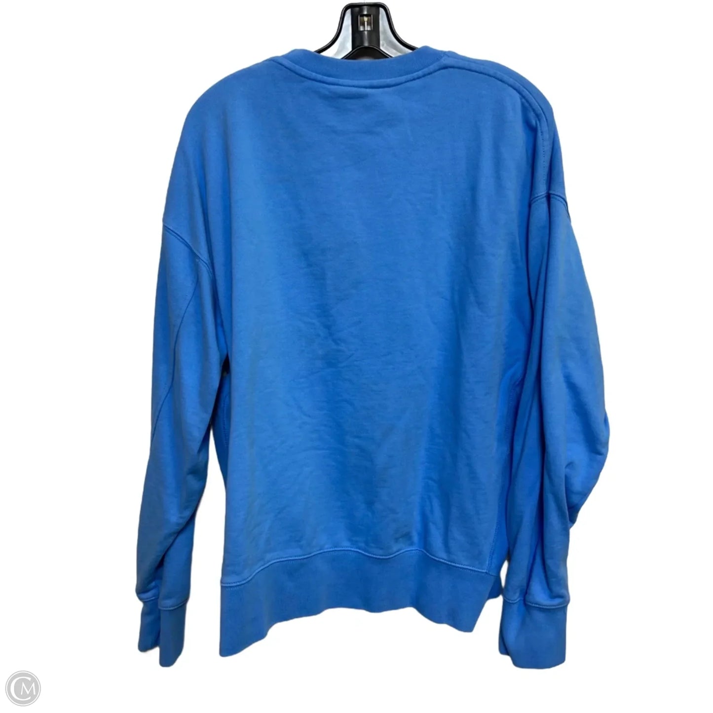 Athletic Sweatshirt Crewneck By Nike In Blue, Size: L