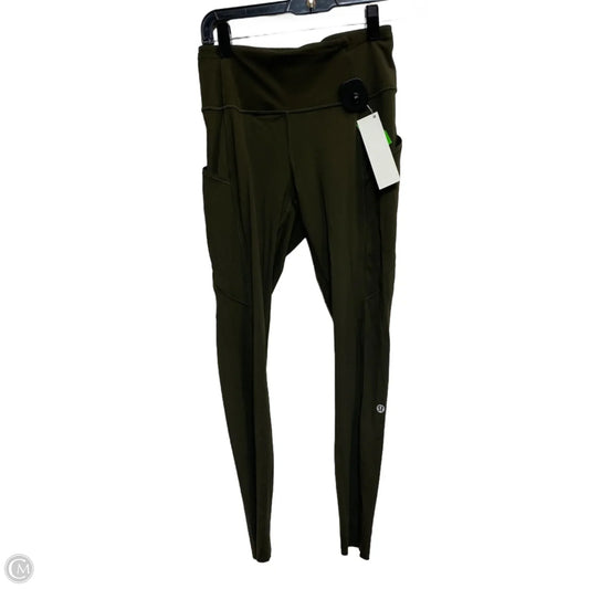 Athletic Leggings By Lululemon In Green, Size: S