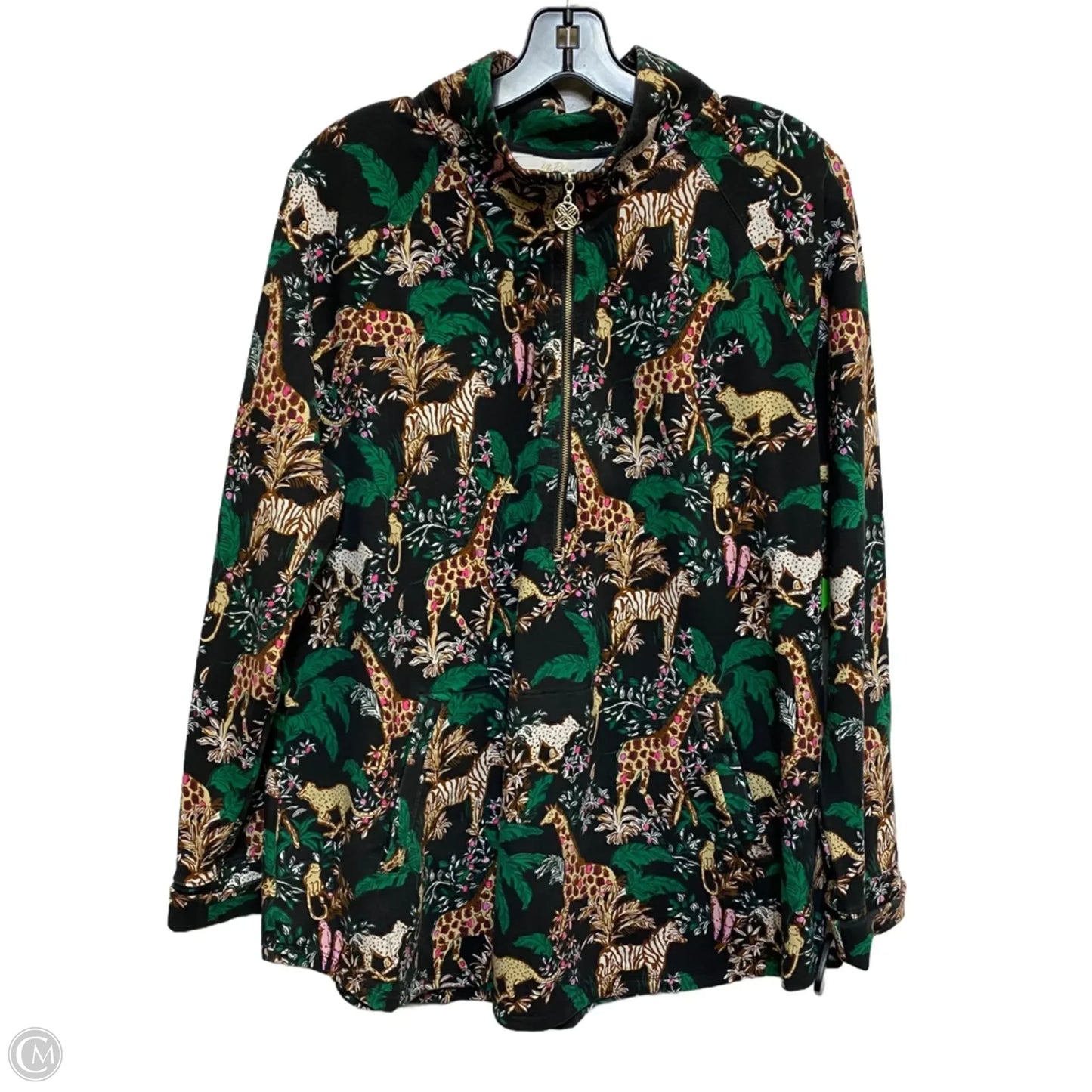 Top Long Sleeve Designer By Lilly Pulitzer In Black, Size: Xxl