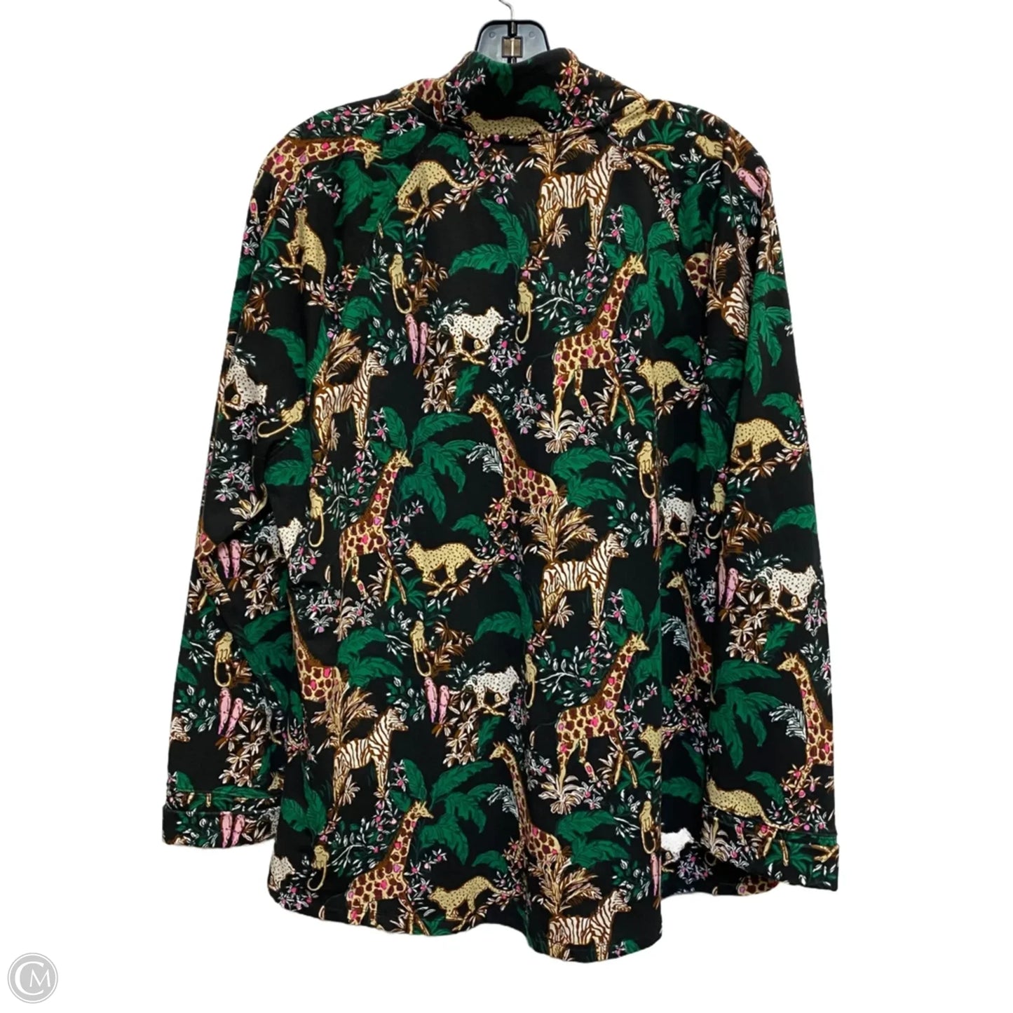 Top Long Sleeve Designer By Lilly Pulitzer In Black, Size: Xxl