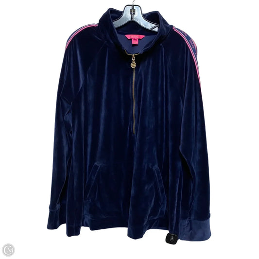 Sweatshirt Designer By Lilly Pulitzer In Navy, Size: Xxl