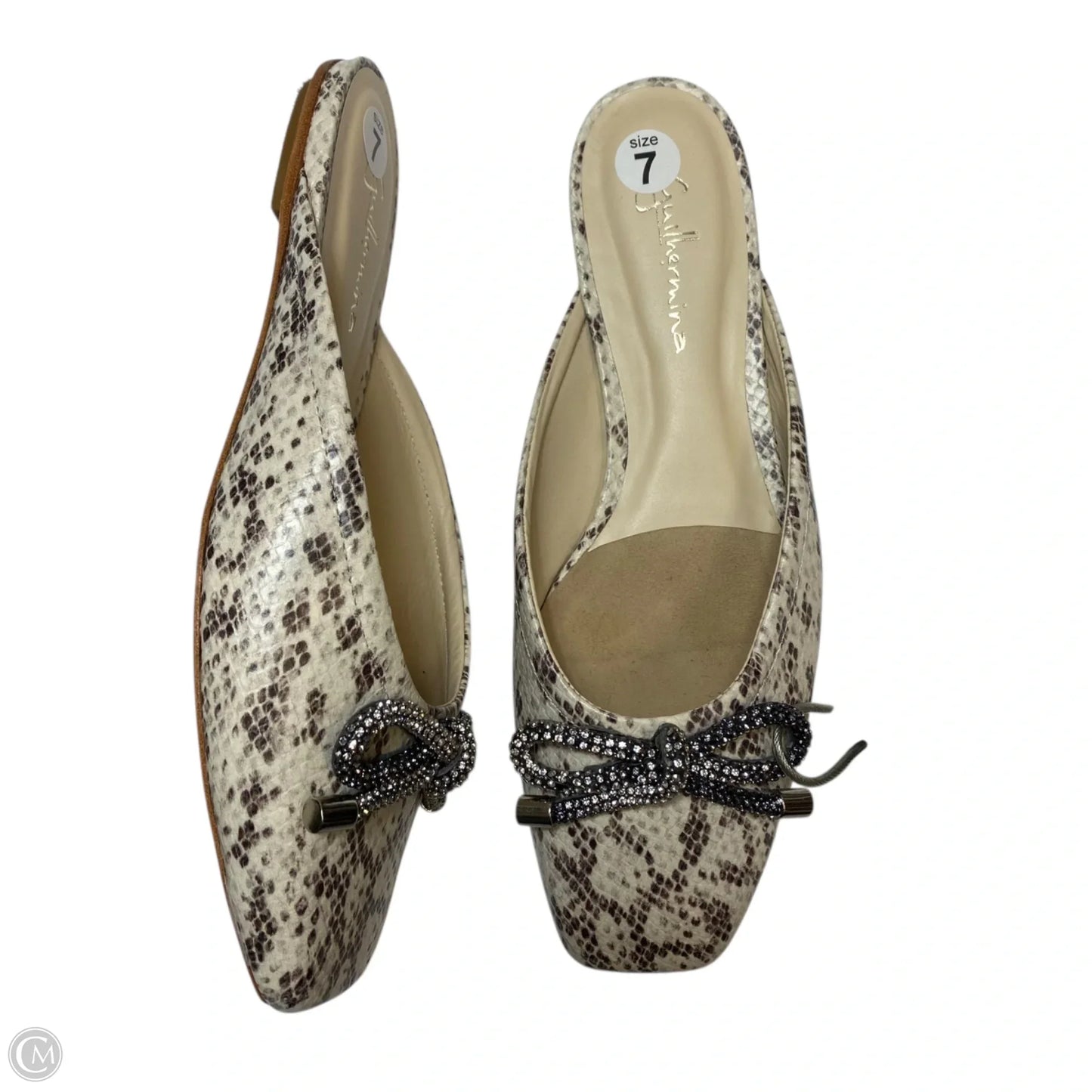 Shoes Flats By Guinevere In Snakeskin Print, Size: 7