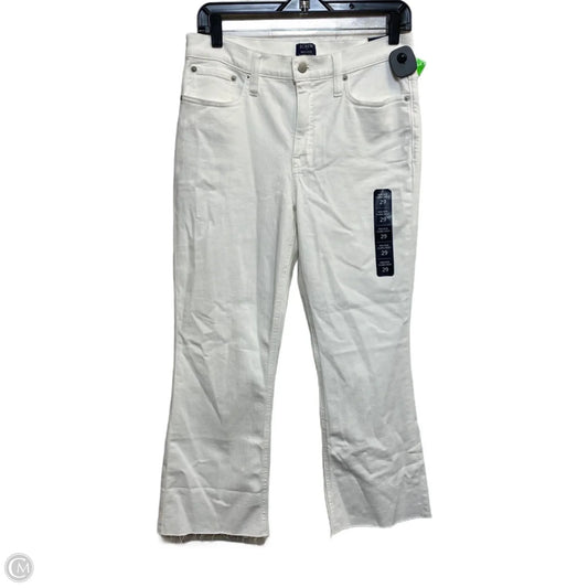Jeans Flared By J. Crew In White, Size: 8