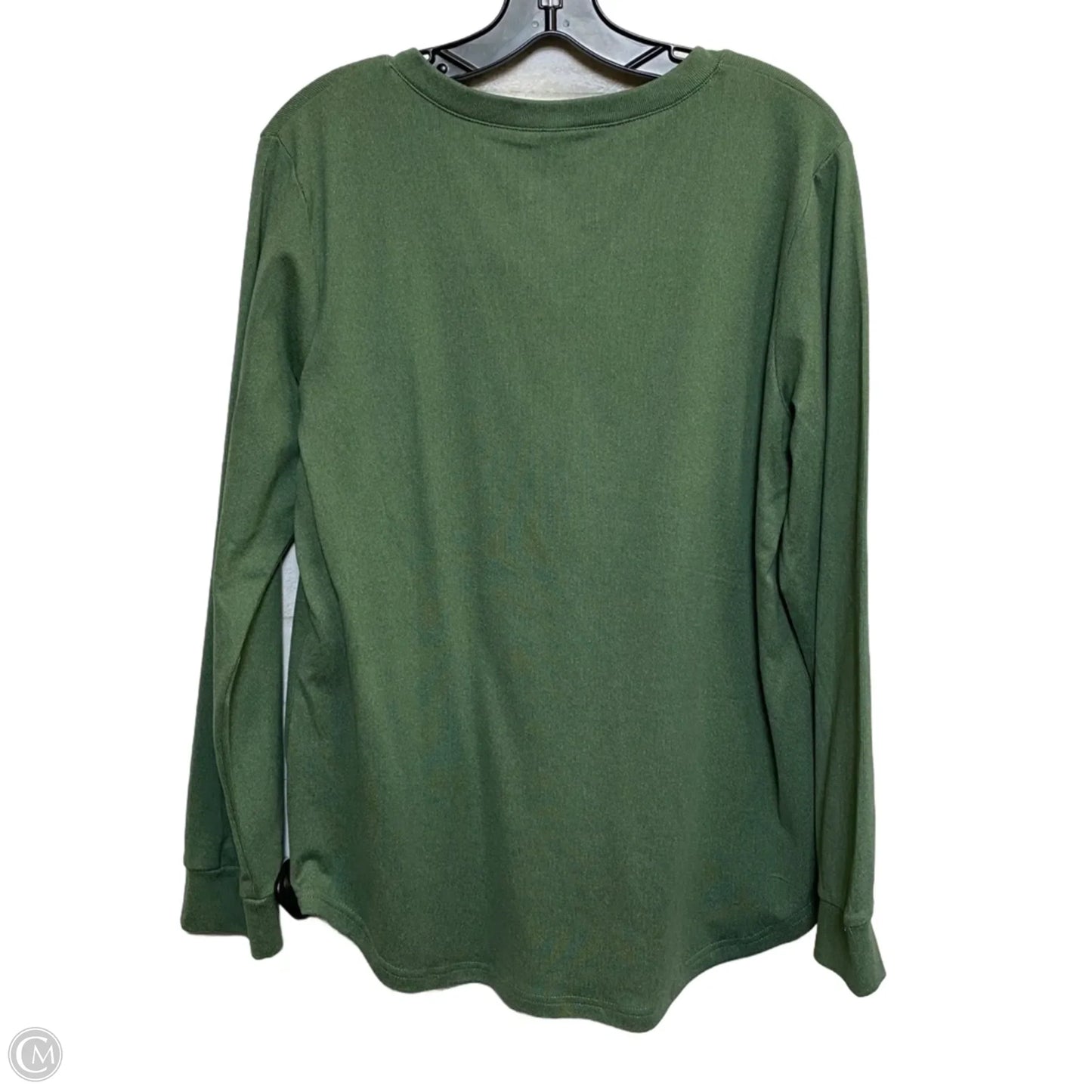 Top Long Sleeve By Cmf In Green, Size: L