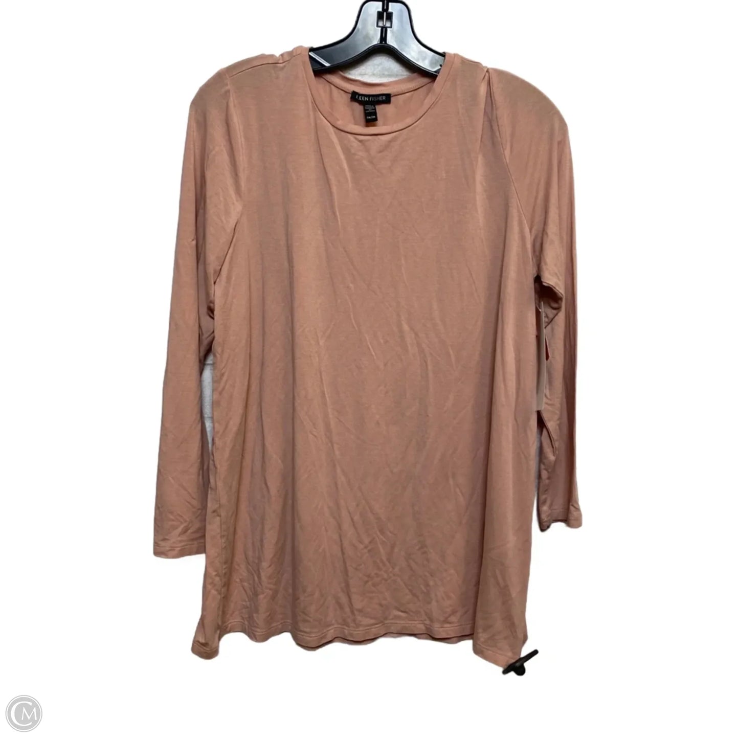 Top Long Sleeve Basic By Eileen Fisher In Pink, Size: Mp