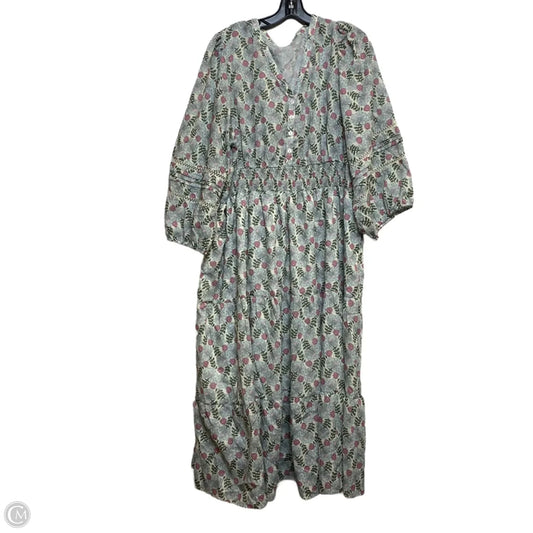 Dress Casual Midi By Polagram In Green, Size: 3x