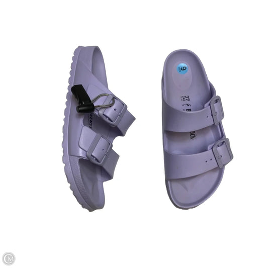 Sandals Flats By Birkenstock In Purple, Size: 6.5