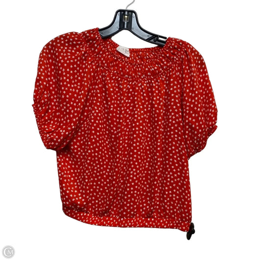 Top Short Sleeve By Sienna Sky In Red, Size: M