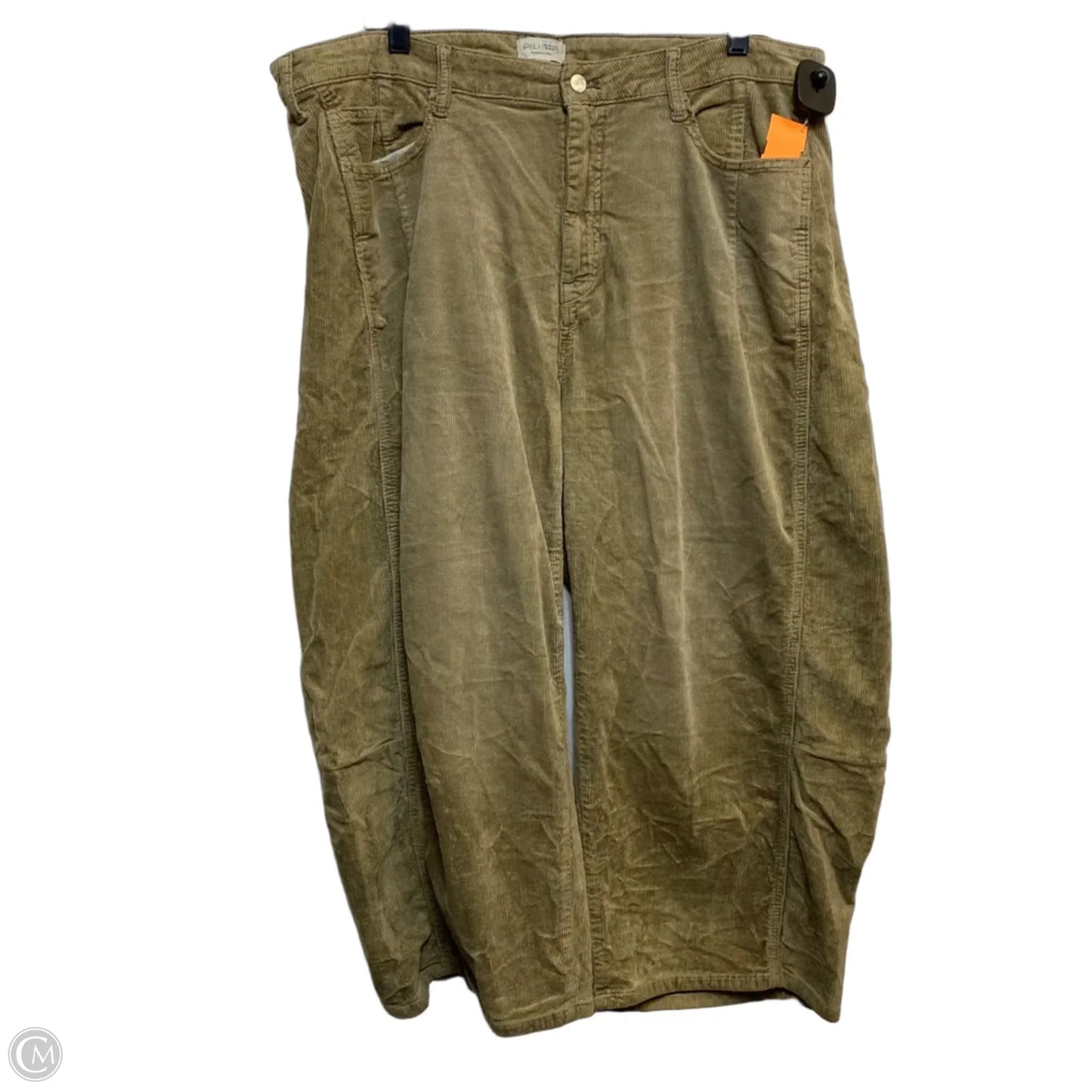 Pants Cropped By Pilcro In Tan, Size: 16