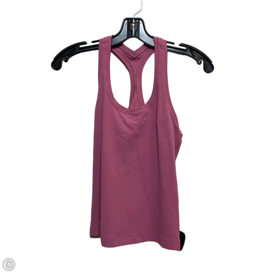 Athletic Tank Top Designer By Lululemon In Pink, Size: S