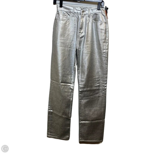 Jeans Wide Leg By Madewell In Silver, Size: 2