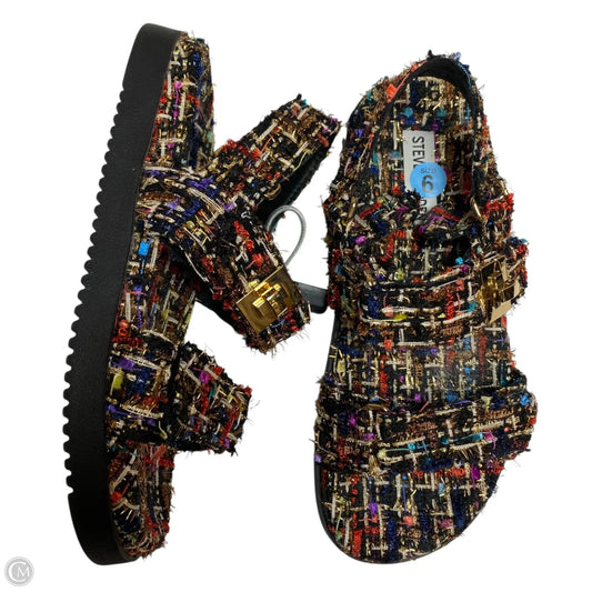 Sandals Flats By Steve Madden In Multi-colored, Size: 6