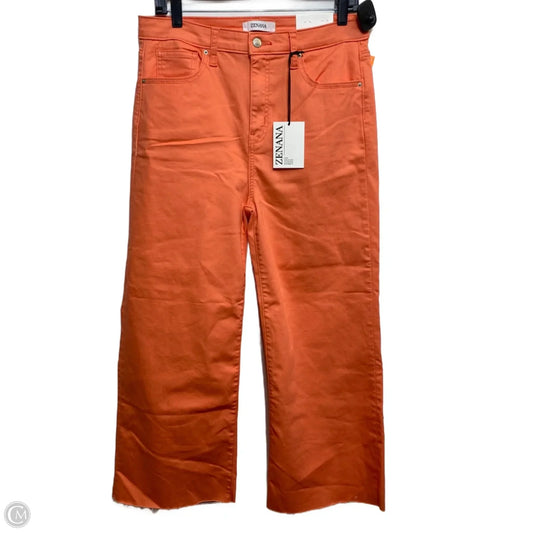 Jeans Cropped By Zenana In Orange, Size: Xl