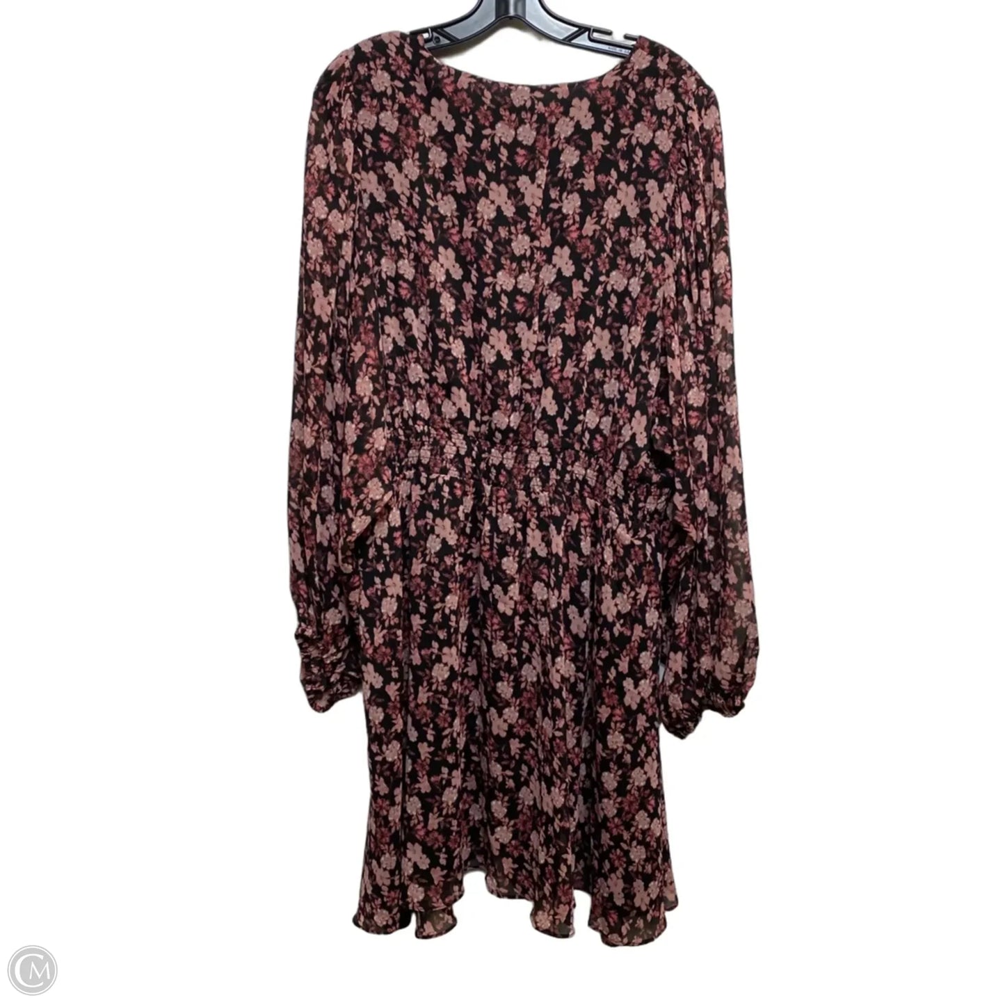 Dress Casual Short By City Chic In Black & Pink, Size: M