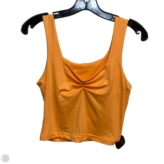 Top Sleeveless By Shein In Orange, Size: S