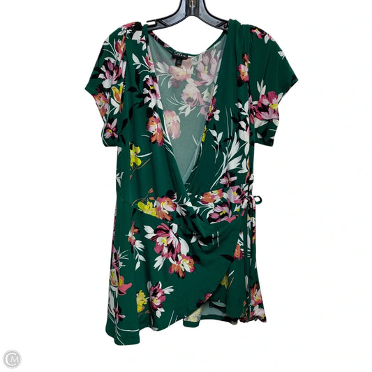 Top Short Sleeve By Torrid In Green, Size: 2x