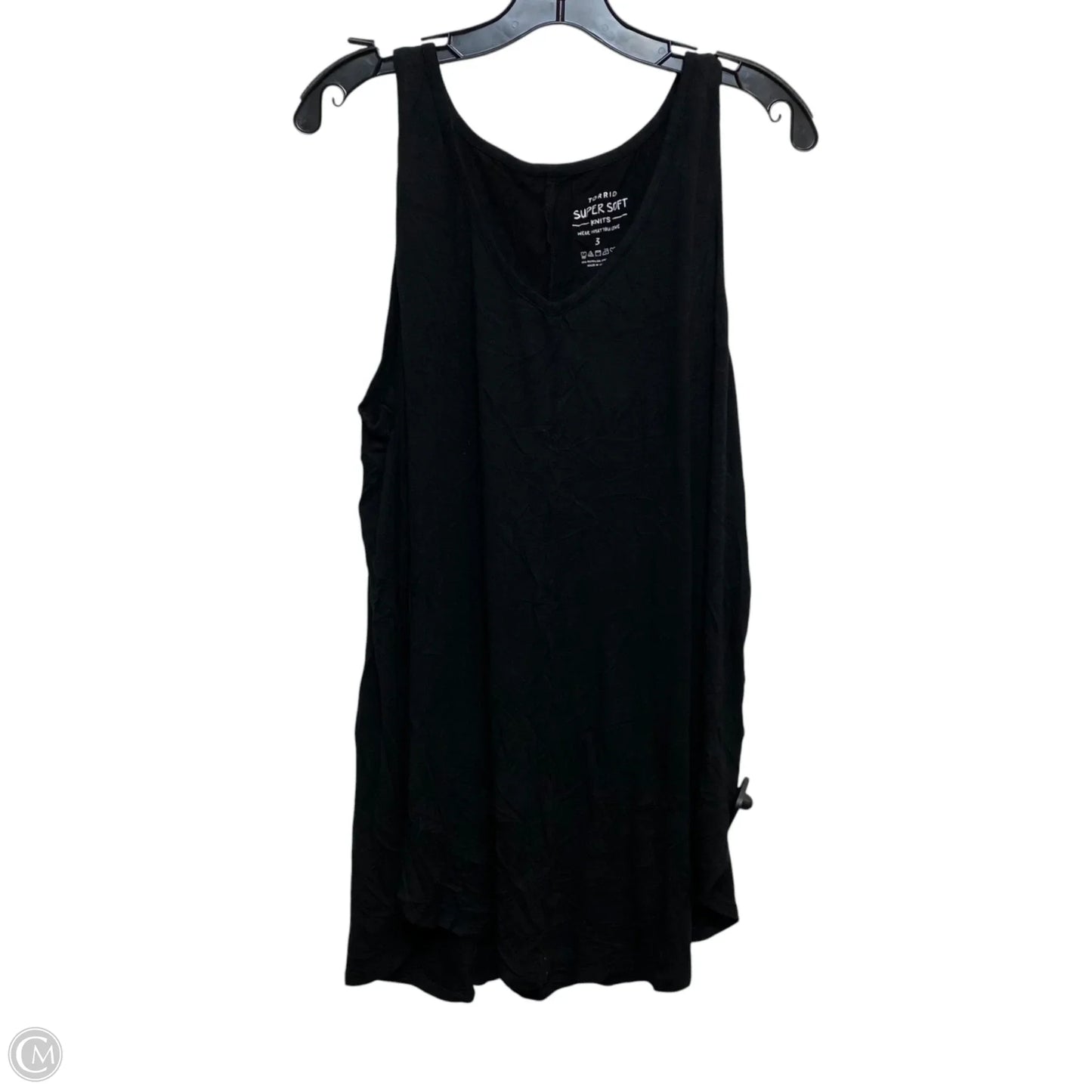 Top Sleeveless By Torrid In Black, Size: 3x