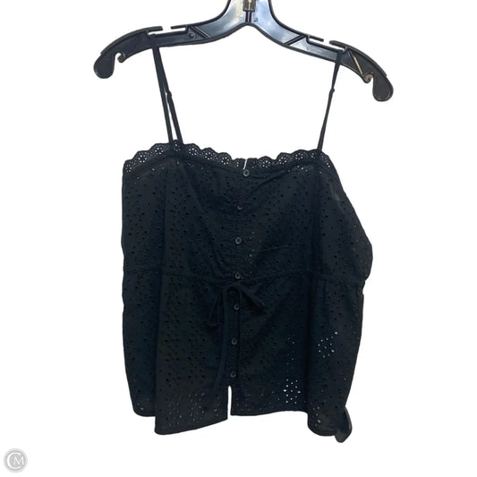 Top Sleeveless By Banana Republic In Black, Size: S