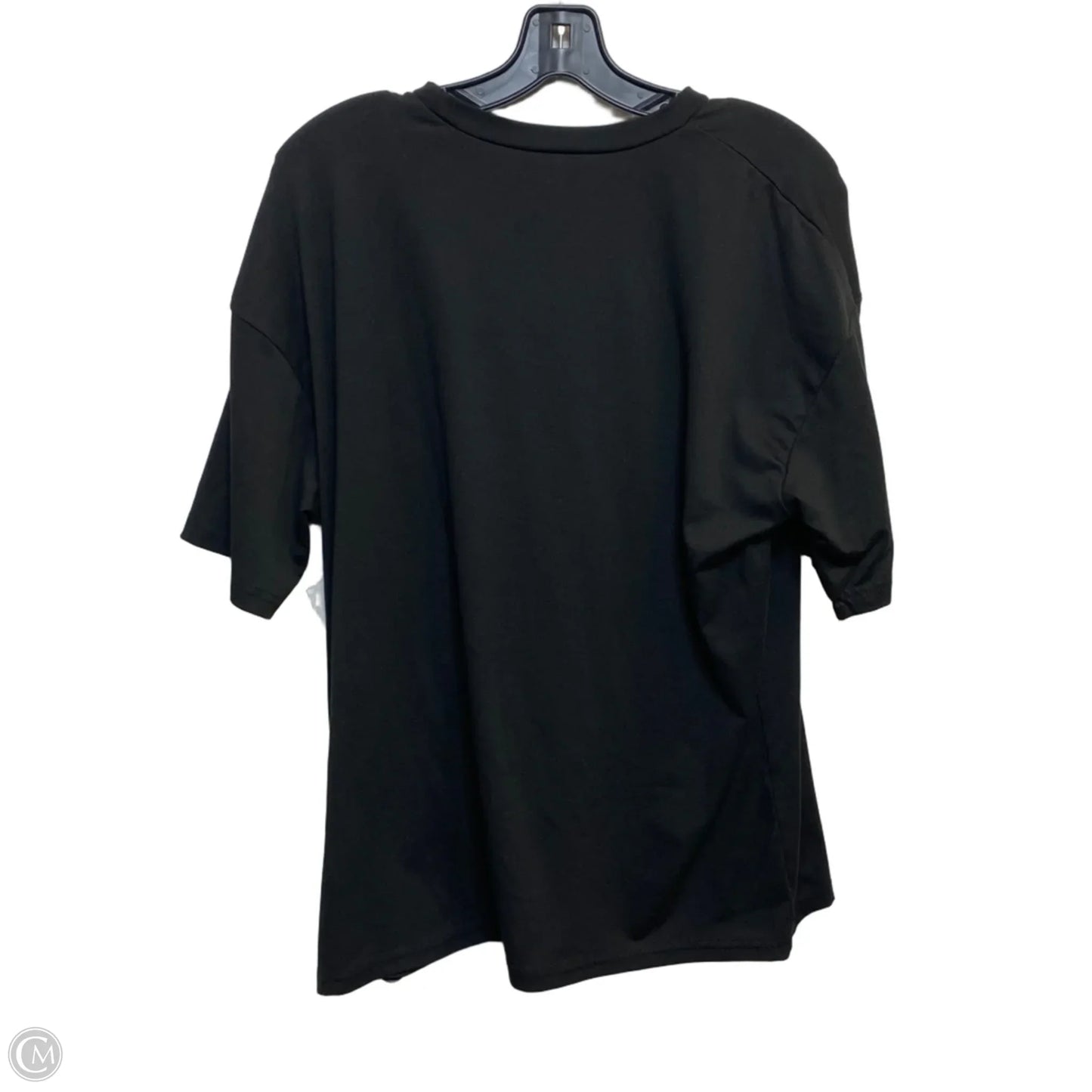 Top Short Sleeve By Shein In Black, Size: S