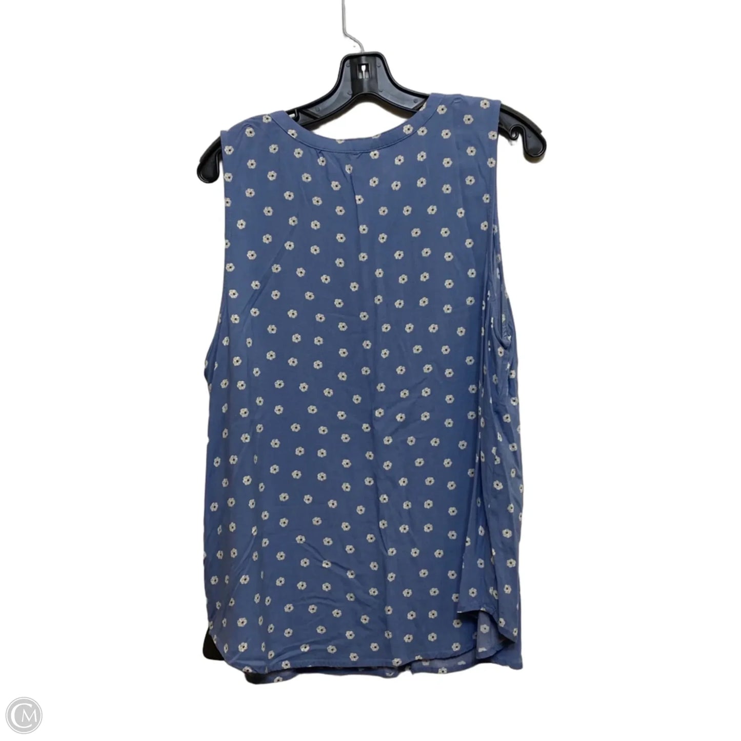 Top Sleeveless By Croft And Barrow In Blue, Size: 1x